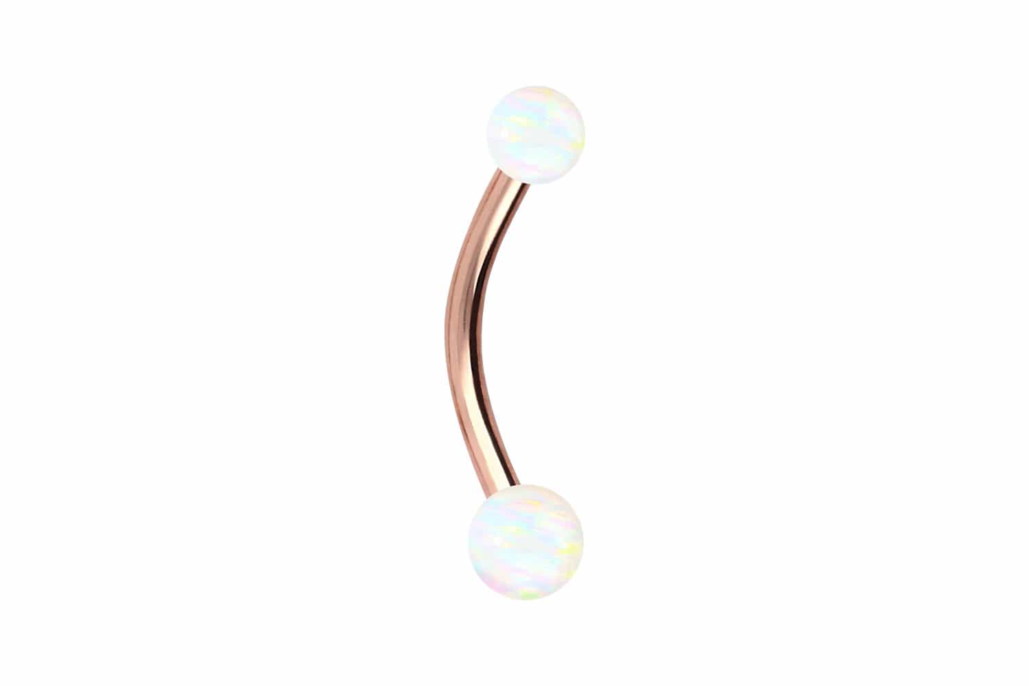 Chirurgenstahl Mini Bananabell Piercing SYNTHETISCHE OPALE